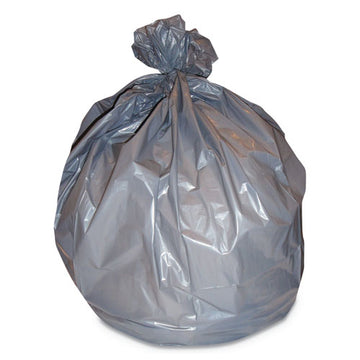 Heritage High-density Waste Can Liners, 60 Gal, 22 Microns, 38" X 60", Silver, 150-carton freeshipping - TVN Wholesale